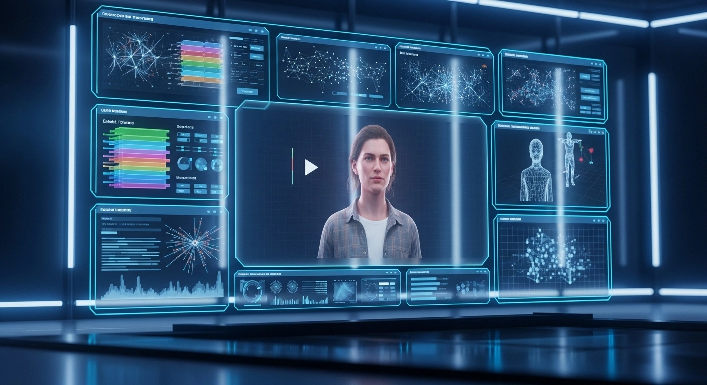 Kling AI realistic video generation interface concept